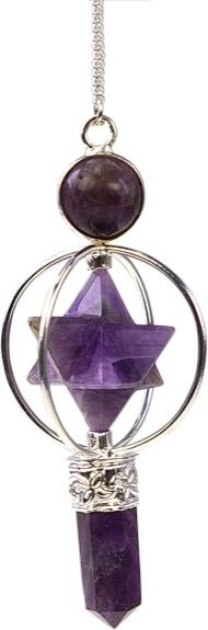 Emprunter PENDULE MERKABA 3 PIERRES EN AMETHYSTE livre