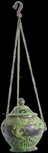 Emprunter Encensoir suspendu en laiton oxydé livre