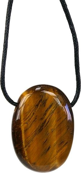 Emprunter COLLIER OEIL DE TIGRE PIERRE OVALE PERCEE CORDON NOIR livre