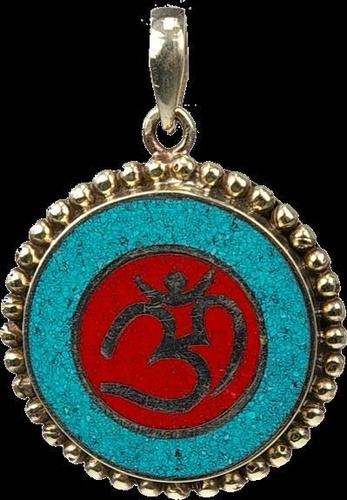 Emprunter PENDENTIF OM INDIEN CORAIL ET TURQUOISE - GM livre