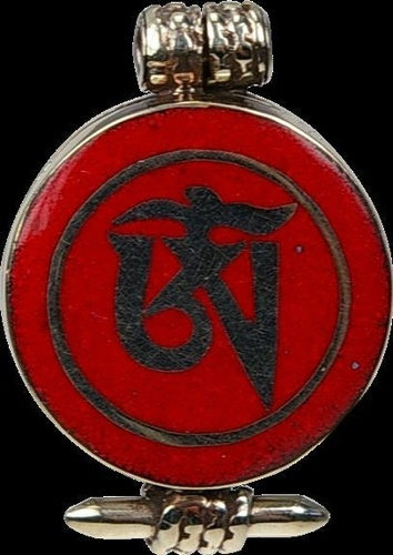 Emprunter PENDENTIF RELIQUAIRE PIERRE OM TIBETAIN CORAIL livre