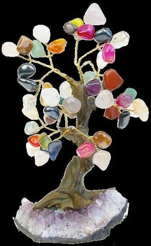Emprunter ARBRE DU BONHEUR PIERRES ROULEES QUARTZ MULTI COULEURS - MM livre