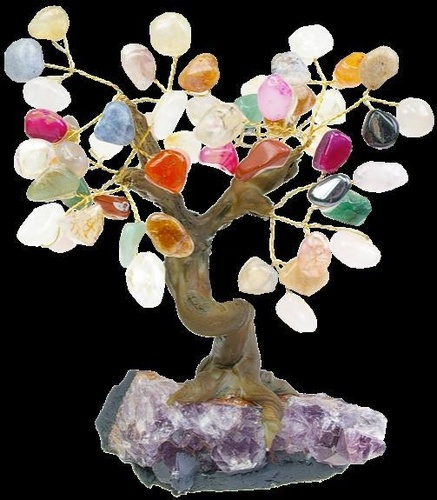 Emprunter ARBRE DU BONHEUR PIERRES ROULEES QUARTZ MULTI COULEURS - GM livre