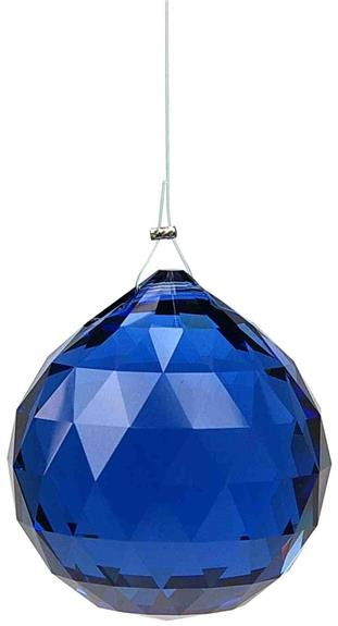 Emprunter BOULE FENG SHUI CRISTAL A FACETTES - COLORIS SAPHIR FONCE - 3 CM livre