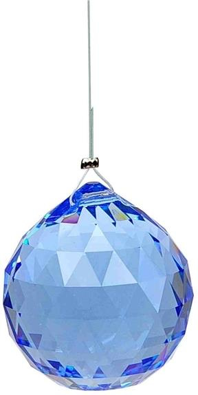 Emprunter BOULE FENG SHUI CRISTAL A FACETTES - COLORIS SAPHIR CLAIR - 3 CM livre