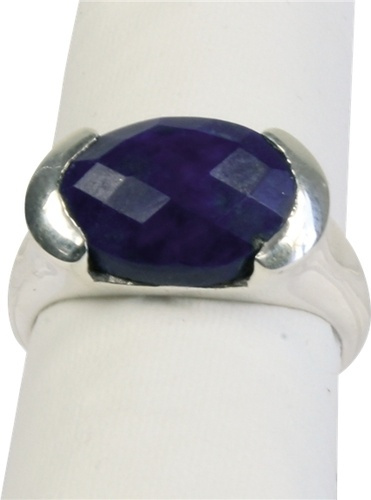 Emprunter Bague argent Lapis Lazuli facetté - Taille 53 livre