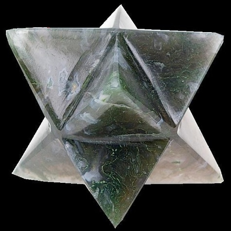 Emprunter ETOILE MERKABA AGATE MOUSSE - 2 CM livre