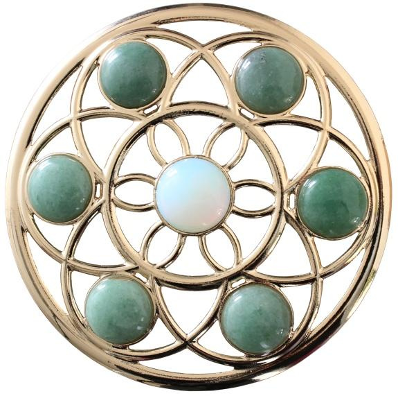 Emprunter MANDALA DORE AVEC AVENTURINE - SANTE livre