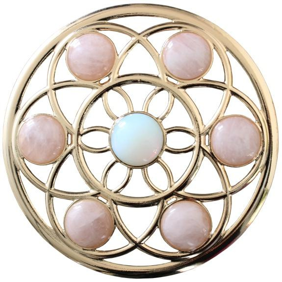 Emprunter MANDALA DORE AVEC QUARTZ ROSE - AMOUR livre