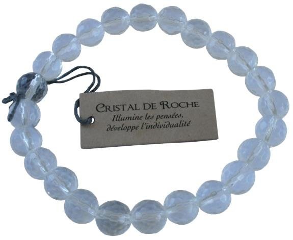 Emprunter BRACELET CRISTAL DE ROCHE PERLES RONDES FACETTEES 8 MM livre