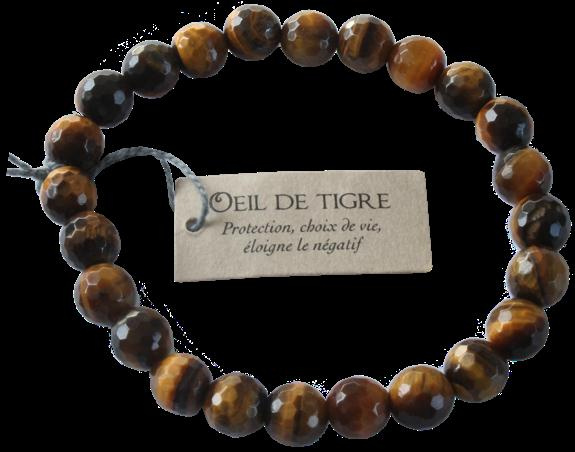 Emprunter BRACELET OEIL DE TIGRE PERLES RONDES FACETTEES livre