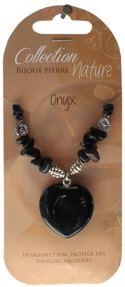 Emprunter COLLIER PENDENTIF COEUR ET PERLES BAROQUES - ONYX livre