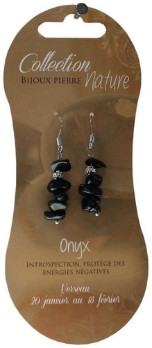 Emprunter Boucles d'oreilles pierres baroques - Onyx livre