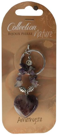 Emprunter Porte-clef cœur et pierres baroques - Améthyste livre