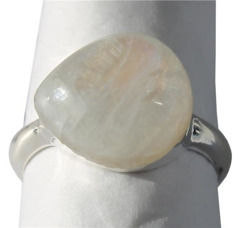 Emprunter BAGUE ARGENT PIERRE POLIE BOMBEE PIERRE DE LUNE ARC EN CIEL - T58 livre