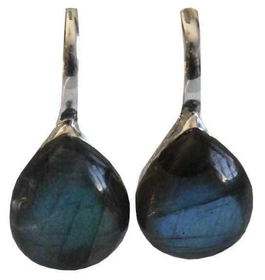 Emprunter BOUCLES D'OREILLES LABRADORITE ARGENT 925 BOMBEES livre