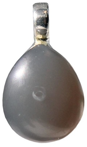 Emprunter Pendentif pierre bombée Agate grise livre