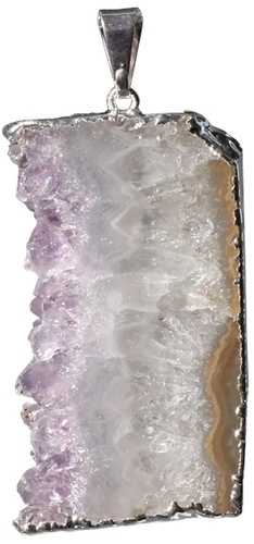 Emprunter PENDENTIF ARGENTE - TRANCHE D'AMETHYSTE livre