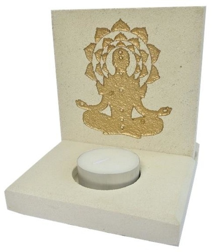 Emprunter BOUGEOIR PLAQUE GRAVEE BOUDDHA livre