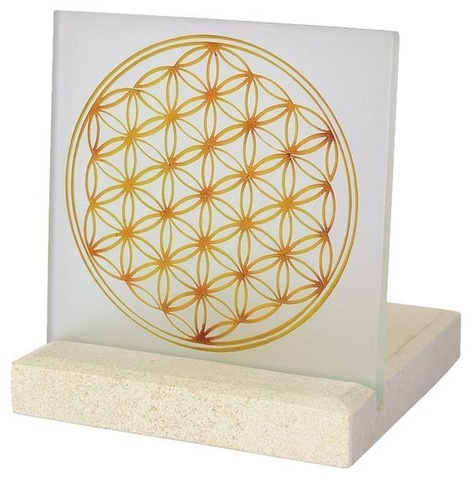 Emprunter BOUGEOIR PHOTOPHORE FLEUR DE VIE EN PIERRE ET VERRE livre