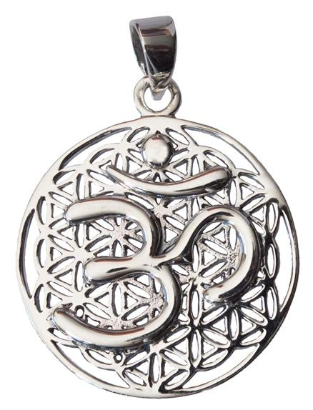 Emprunter MEDAILLE FLEUR DE VIE AVEC OM ARGENT 925 - 2,8 CM livre