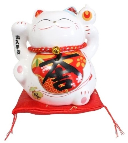 Emprunter CHAT MANEKI NEKO PORTE-BONHEUR SERENITE TIRELIRE CERAMIQUE - 10,5 CM livre