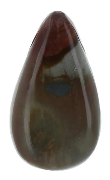 Emprunter pendentif goutte pierre percee - jaspe polychrome livre