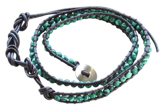 Emprunter BRACELET PIERRES 2 TOURS - MALACHITE livre