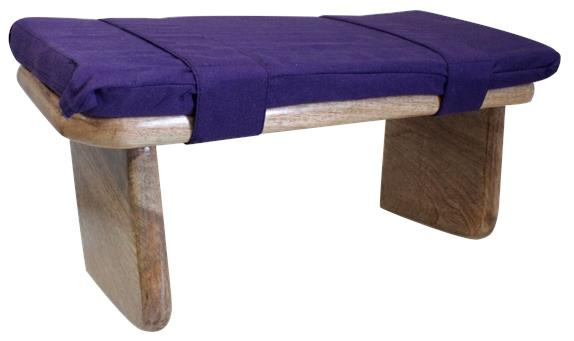Emprunter Banc de Méditation en Bois avec Coussin Violet livre