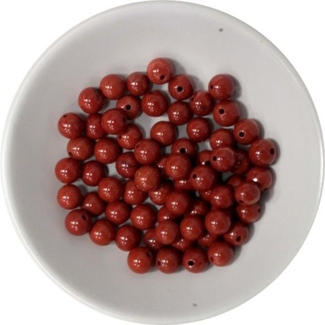 Emprunter PERLES JASPE ROUGE 6 MM - SACHET DE 66 PERLES livre