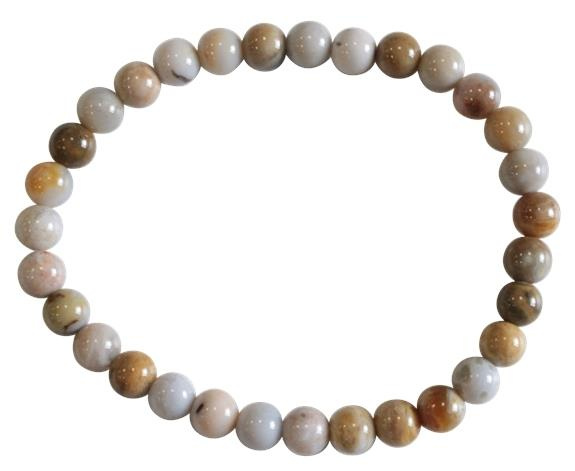 Emprunter BRACELET AGATE CRAZY LACE PERLES RONDES 6 MM livre