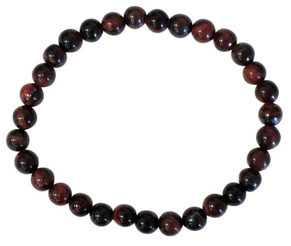 Emprunter BRACELET OEIL DE TAUREAU PERLES RONDES 6 MM livre