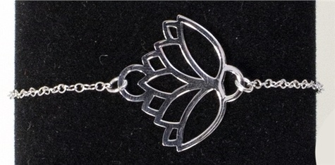 Emprunter BRACELET FLEUR DE LOTUS - ARGENT 925 livre