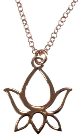 Emprunter COLLIER FLEUR DE LOTUS - ARGENT 925 PLAQUE OR ROSE livre