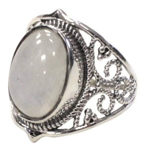 Emprunter BAGUE BAROQUE ARGENT - KANTI - PIERRE DE LUNE - T54 livre