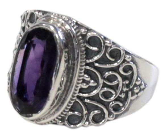 Emprunter BAGUE AMETHYSTE ARGENT 925 GESHNA T54 livre