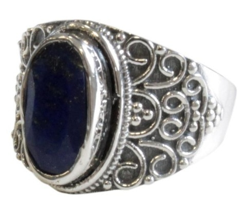 Emprunter bague lapis lazuli argent 925 geshna t53 livre