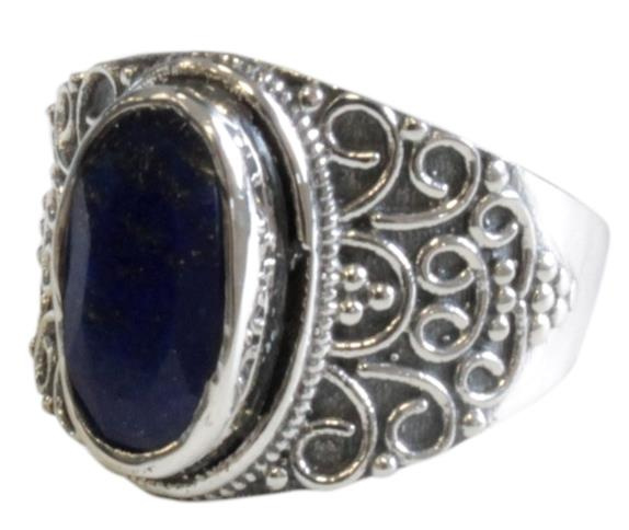 Emprunter bague lapis lazuli argent 925 geshna t54 livre