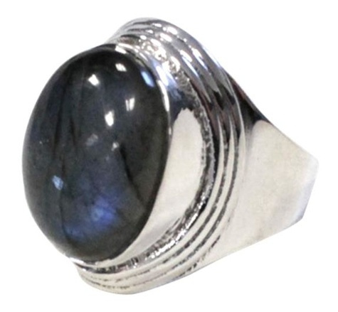 Emprunter BAGUE BAROQUE ARGENT - MANIKA - LABRADORITE - T53 livre