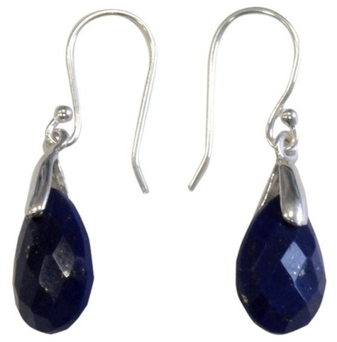 Emprunter BOUCLES D'OREILLES ARGENT GOUTTE FACETTEE - LAPIS LAZULI livre