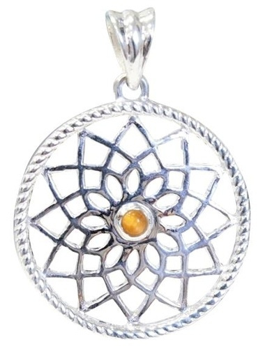 Emprunter PENDENTIF MANDALA - PIERRE OEIL DE TIGRE livre