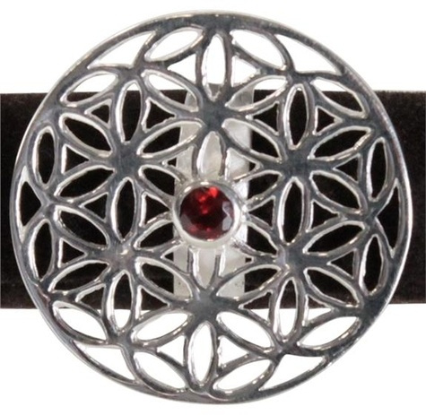 Emprunter BAGUE FLEUR DE VIE 1 PIERRE - GRENAT - T55 livre