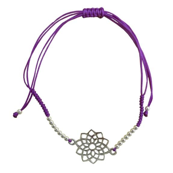 Emprunter BRACELET CORDON AJUSTABLE EN COTON - CHAKRA SAHASRARA livre