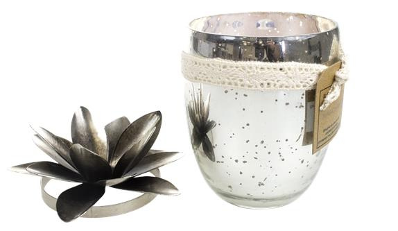 Emprunter Bougie verre simple coloris argenté - Senteur Sauge Blanche livre