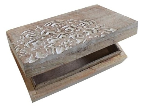 Emprunter BOITE BOIS PATINEE BLANCHE - VITOLA - RECTANGULAIRE livre