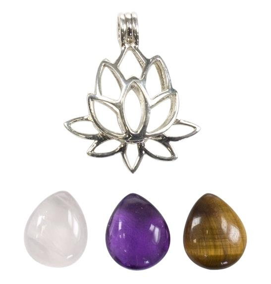 Emprunter Coffret Collier Fleur de Lotus - 3 Pierres Interchangeables livre