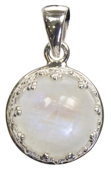 Emprunter PENDENTIF PIERRE DE LUNE FORME RONDE PIERRE SERTIE livre