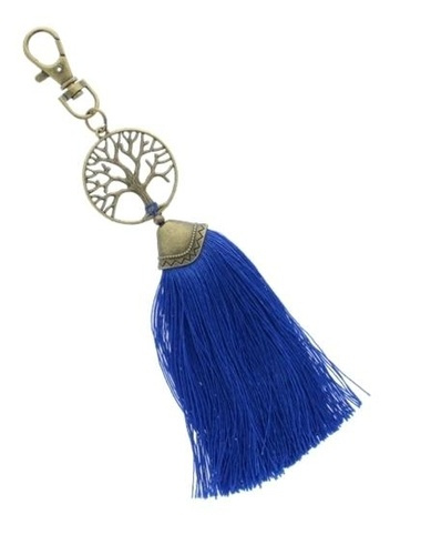 Emprunter PORTE CLES - ARBRE DE VIE - POMPON BLEU ROI livre