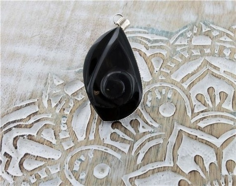 Emprunter PENDENTIF ESCARGOT - OBSIDIENNE OEIL CELESTE livre