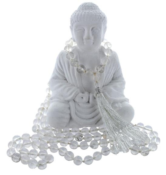 Emprunter collier mala cristal de roche livre
